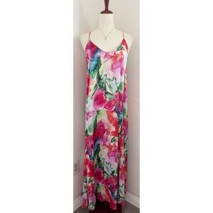 Tahari Floral Spring Maxi Flowy Dress